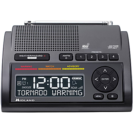Midland WR400 Emergency Alert Weather Radio - with NOAA All Hazard, Weather Disaster - AM/FM - Specific Area Message Encoding (SAME)7 Weather
