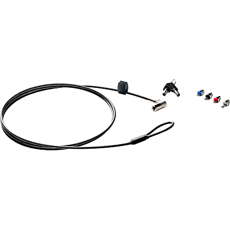HP Sure Key Cable Lock - 6 ft Cable - Keyed Lock - Galvanized Steel - For Notebook, Chromebook, Workstation, Docking Station, Tablet