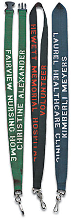 Custom Full Color Lanyard ID Badge 3 x 35 White - Office Depot