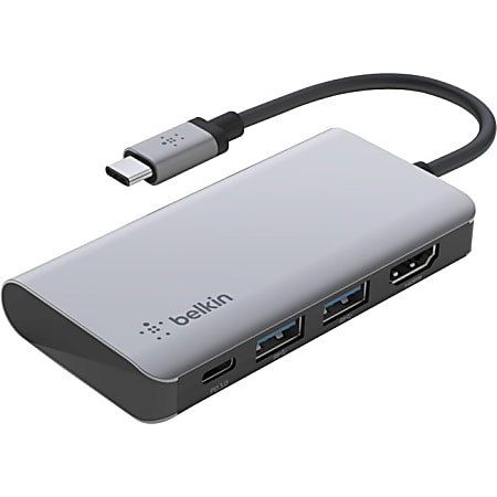 Belkin USB C Hub, 11-in-1 MultiPort Adapter Dock with 4K HDMI, DP, VGA, USB- C 100W PD Pass-Through Charging, 3 USB A, - Micro Center