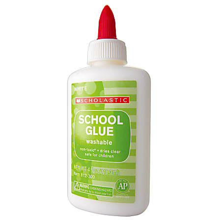 Washable School Glue, 4 oz, Dries Clear