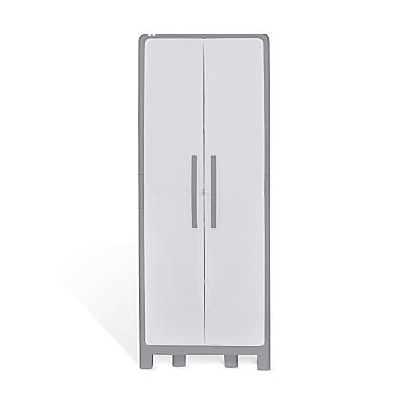 Inval 72"H Storage Cabinet/Wardrobe, Gray