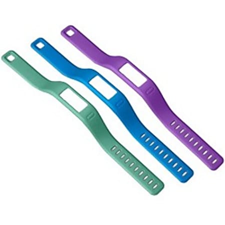 Garmin vívofit Bands For vivofit Trackers, Purple/Teal/Blue, 3-Pack