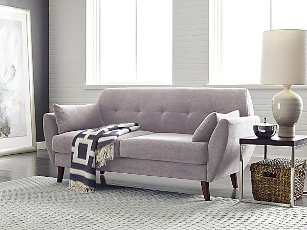 Serta&reg; Artesia Collection Loveseat, Ivory/Chestnut