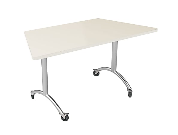 WorkPro Flex Collection Steel Arc Legs Lockable Casters Silver Set