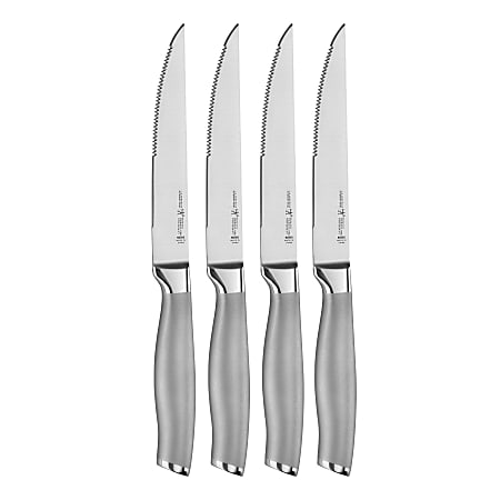 Henckels Modernist 4-Piece Steak Knife Set, 4-1/2", Silver
