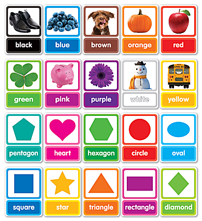 Scholastic Colors & Shapes In Photos Bulletin Board