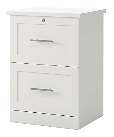 White 2 drawer on sale cabinet