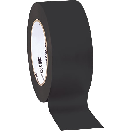 3M™ 3903 Tartan™ Duct Tape, 3" Core, 2" x 50 Yd., Black, Case Of 3