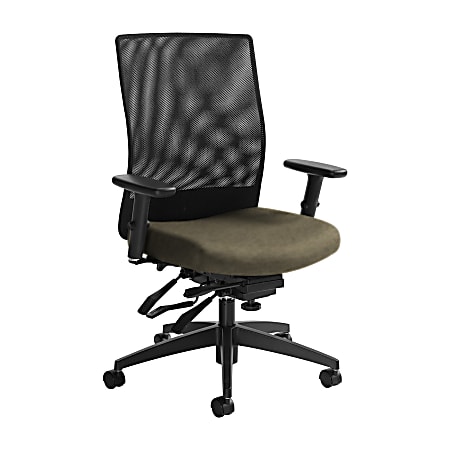 Global® Weev Mid-Back Tilter Chair, 39"H x 25"W x 24"D, Sandcastle/Black