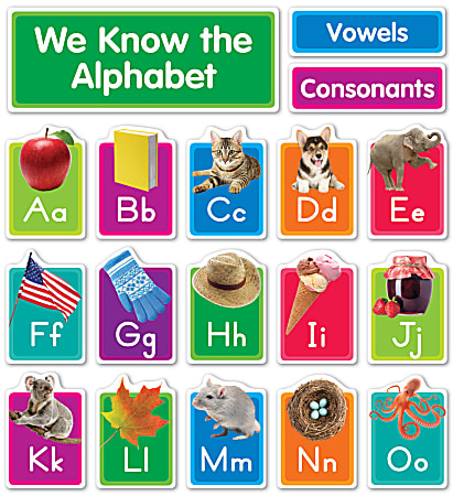 Scholastic Photo Alphabet Bulletin Board Set Office Depot