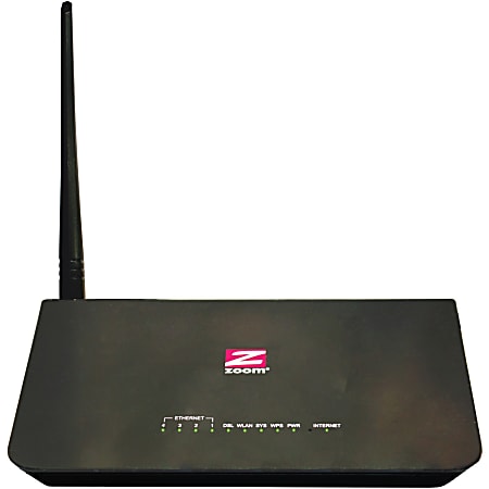 Zoom ADSL 2/2+ Modem/Router/Switch with Wireless-N, Configurable as Bridge Modem