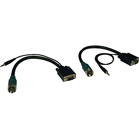 Tripp Lite Easy Pull Type-A Connectors - (M/M set of VGA with Audio)