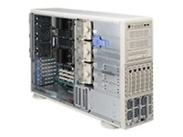 Supermicro A+ Server 4041M-T2R Barebone System - nVIDIA MCP55 Pro - Socket F (1207) - Opteron (Quad-core), Opteron (Dual-core) - 1000MHz Bus Speed - 64GB Memory Support - Gigabit Ethernet - 4U Tower