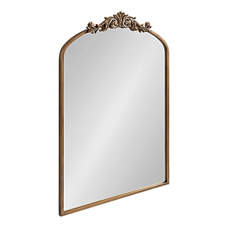 Uniek Kate And Laurel Arendahl Arched Mirror, 36”H x 24”W x 1-1/4”D, Gold