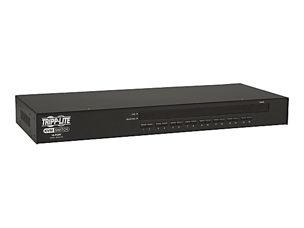 Tripp Lite 16-Port Rackmount USB / PS2 KVM Switch w/ On-Screen Display 1U - KVM switch - 16 x KVM port(s) - 1 local user - rack-mountable