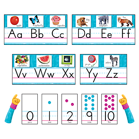 Trend Color Harmony Photo Alphabet Bulletin Board Set, Set Of 22 Pieces