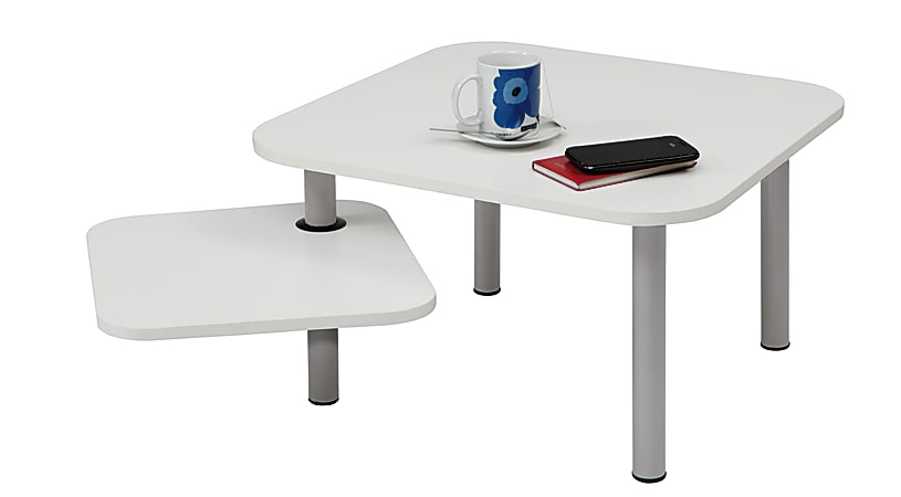 Alba TBZOE1 Coffee Table, Square, White