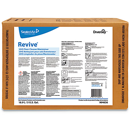 Diversey™ Revive UHS Floor Cleaner/Maintainer, Sweet Scent, 5 Gallon Container