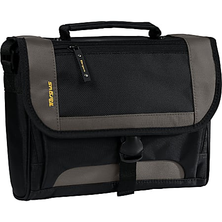 Targus CityGear Mini TSM148US Carrying Case for 10.2" iPad - Black, Yellow - Nylon - Handle, Shoulder Strap - 8.5" Height x 11.8" Width x 2.5" Depth