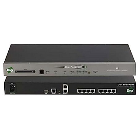 Digi Passport 32-Port Console Server with Modem - 32 x RJ-45 , 2 x RJ-45 , 1 x RJ-11 , 1 x