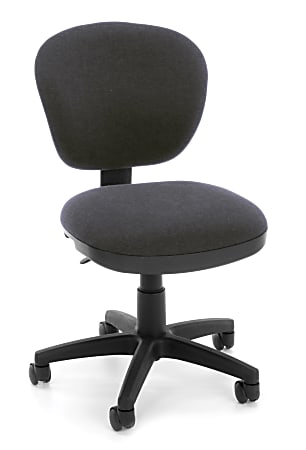 OFM Lite Use Fabric Mid-Back Task Chair, Gray/Black