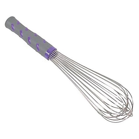 Vollrath Piano Whip, 12", Silver