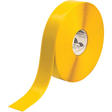 Mighty Line™ Deluxe Safety Tape, 2" x 100', Yellow