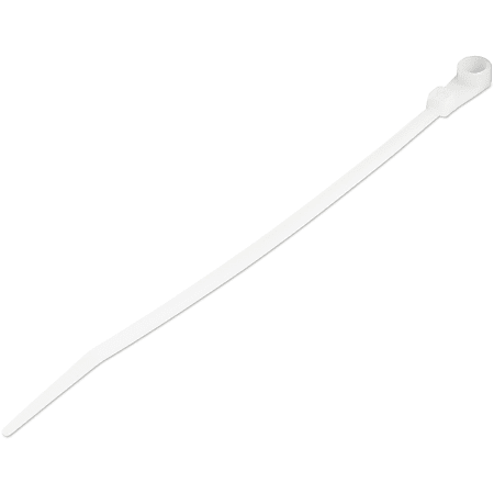 StarTech.com 100 Pack 4" Cable Tie with Mounting Hole - Screw Mount Zip Ties - Mountable Nylon Network Cable Tie Wraps - Self Locking - UL