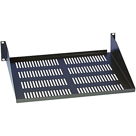 Tripp Lite by Eaton SmartRack 2U Cantilever Fixed Shelf (60 lbs / 27.2 kgs capacity; 18-in. / 457 mm Deep) - For Monitor - 2U Rack Height - 4 Post - Black - Cold-rolled Steel (CRS) - 59.97 lb Maximum Weight Capacity