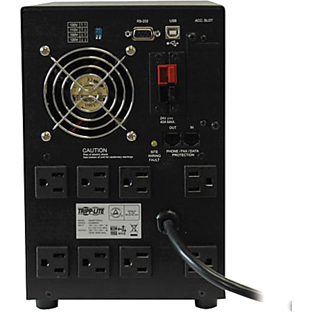 Tripp Lite UPS Smart 750VA 500W Tower AVR 100V-120V Pure Sign Wave USB DB9 SNMP RJ45 - 750VA/500W - 10 Minute Full Load - 8 x NEMA 5-15R