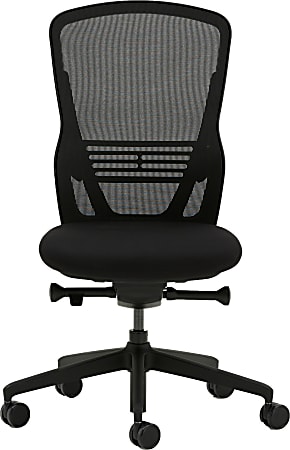 Allermuir Ousby Ergonomic Fabric Mid-Back Task Chair, Ink/Black