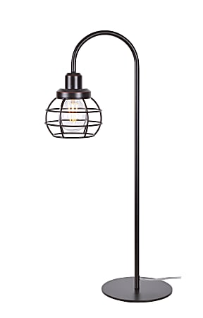 Kenroy Home Caged LED Table Lamp, 7-3/4"H, Oil-Rubbed Bronze