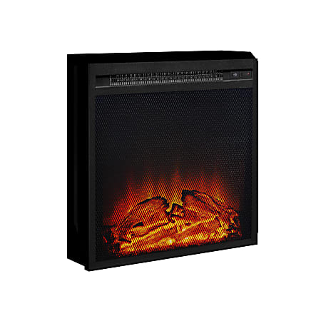 Ameriwood™ Home 18" Fireplace Insert, Mesh Front, Black