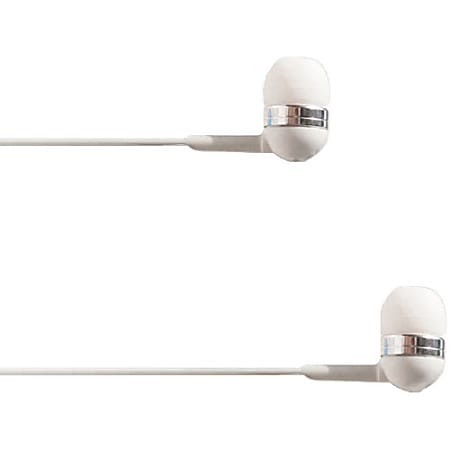 4XEM Earbud Headphones, White