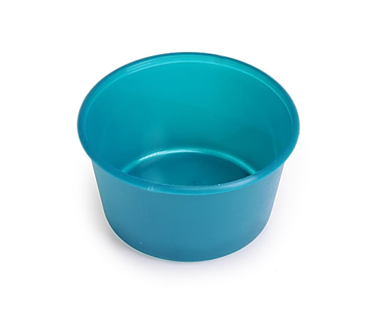 Medline Sterile Plastic Bowls, Graduated, 8 Oz, Blue, Pack Of 50
