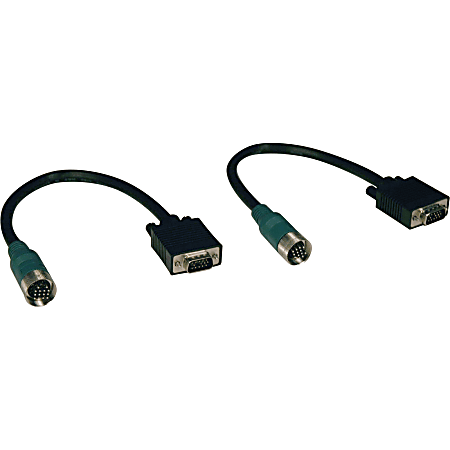 Tripp Lite Easy Pull Type-A VGA Connector Kit RGB M/M - Black