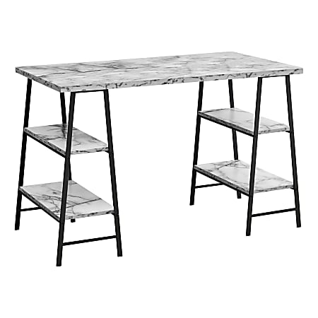 Monarch Specialties Wincy 48"W Computer Desk, White/Black