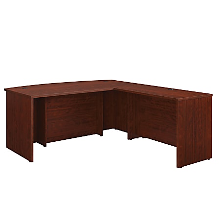 Sauder® Affirm Collection 72"W Executive Bowfront Desk With 42" Return, Classic Cherry