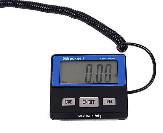 Brecknell PS-400 Slimline Heavy Duty Digital Shipping Scale for Packages,  400 lb Capacity, Easy to Use, AC or Battery Operated, Portal Scale for  Commerial, Industrial & Warehouse