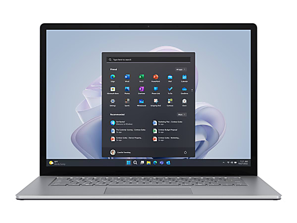Microsoft Surface Laptop 5 15" Touchscreen Notebook - Intel Core i7 - 8 GB Total RAM - 256 GB SSD - Platinum - Windows 11 Pro 