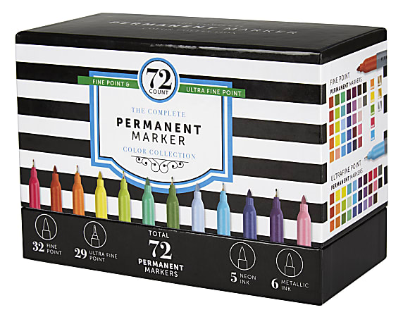 Office Depot Brand Permanent Markers Chisel Point 100percent