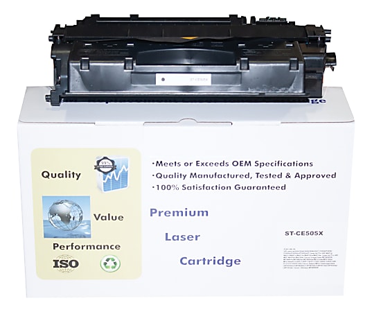 M&A Global Remanufactured Black High Yield Toner Cartridge Replacement For HP 05X, CE505X, CE505X-CMA