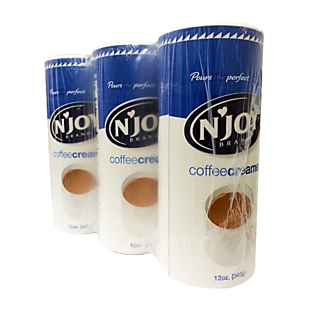 N'Joy Non-Dairy Creamer Canisters, 12 Oz, Pack Of 3 Canisters