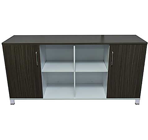 Boss Office Products Simple System 71"W Credenza, Driftwood