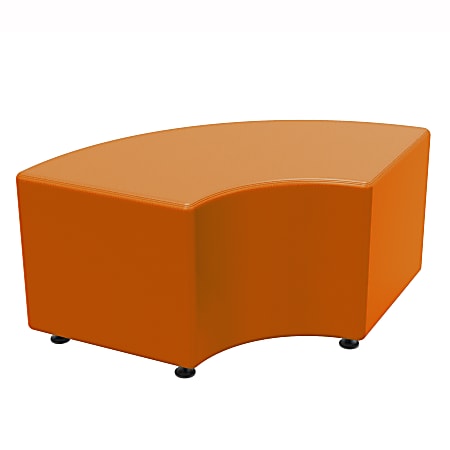 Marco Sonik® Soft Seating Curved Bench, Papaya
