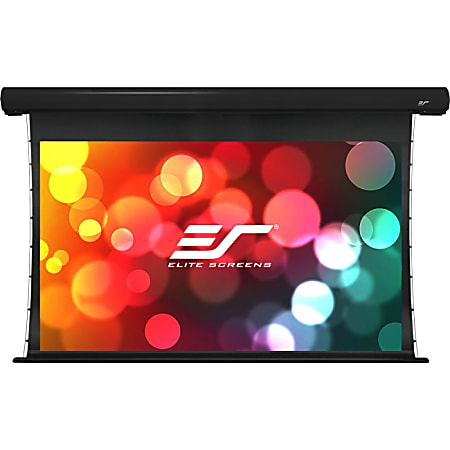 Elite Screens STT120UWH-E14 Starling Tab-Tension Ceiling/Wall Mount Electric Projection Screen (120" 16:9 Aspect Ratio) (MaxWhite FG)