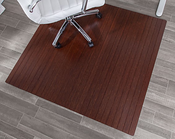 Realspace bamboo online chair mat