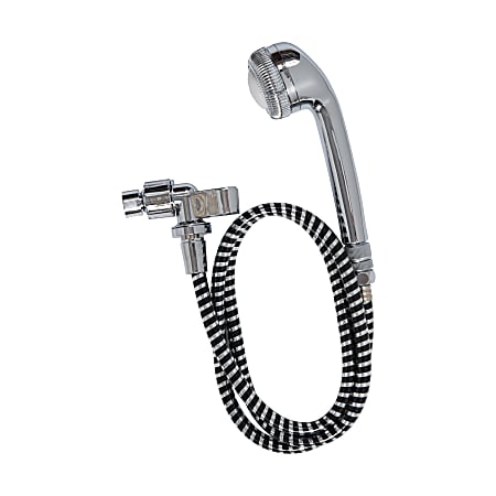 HealthSmart® Deluxe 3-Speed Body Shower Massager, 60"H x 2"W x 3"D, Silver