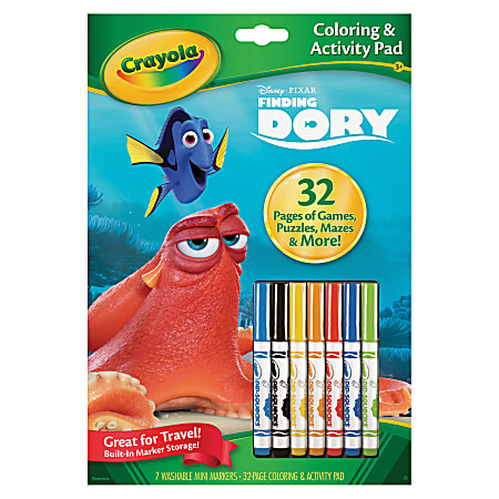 Crayola Disney Finding Dory Coloring/Activity Pad - 1 Each - Multicolor